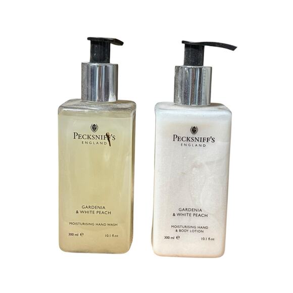 Pecksniff'S England Gardenia & White Peach Moisturizing Hand Wash & Body Lotion - Picture 1 of 4